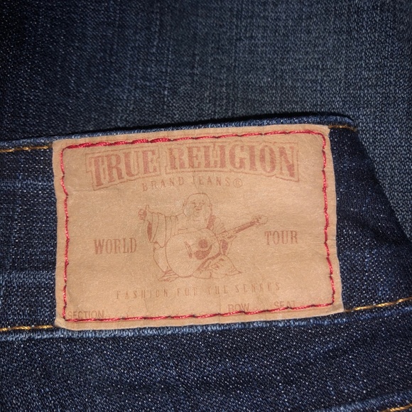 NWOT True Religion Jeans w Blue Pockets CA#30427 - Picture 7 of 7